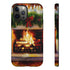 Candles on the Hearth Decorated for Christmas - Impact Resistant Phone Case iPhone 12 Pro Max Matte